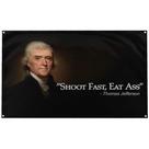 Bandeira Banger Flags 91x152 cm Citação Engraçada de Thomas Jefferson Bandeira Banger Flags 91x152 cm Citação Engraçada de Thomas Jefferson