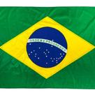 Bandeira Brasil Copa do Mundo sem Haste 90x130cm Tecido Verde