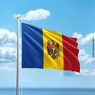 Bandeira da Moldávia 80cmx140cm Tecido Oxford 100% Poliéster Bandeira da Moldávia 80cmx140cm Tecido Oxford 100% Poliéster