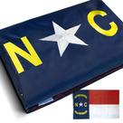 Bandeira da série Anley EverStrong bordada na Carolina do Norte 90x150cm