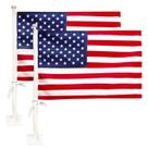 Bandeira de carro Anley com bandeira americana 17x11cm, pacote com 2 unidades e suporte