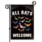 Bandeira de jardim JMYROG All Bats Welcome 30x46 cm de dupla face