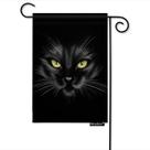Bandeira de jardim Moslion Black Cat 31x45cm Serapilheira de dupla face