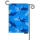 Bandeira de jardim Moslion Shark 31x45cm Animal marinho natural