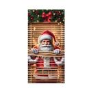 Bandeira De Natal Do Papai Noel Para Pendurar Na Porta, Decoração De Casa, Ornamento De Natal,