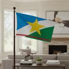 Bandeira de Roraima Oficial em Tecido Reforçado 90x128cm Bandeira de Roraima Oficial em Tecido Reforçado 90x128cm