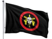 Bandeira do BOPE - Batalhão de Operações Policiais Especiais Uma Face Estampada Tamanho 90x128cm