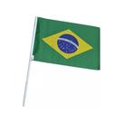 Bandeira do Brasil Copa do Mundo com Haste Kit:10 Bandeira do Brasil Copa do Mundo com Haste Kit:10
