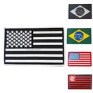 Bandeira Do Brasil Emborrachada 3d Patch Com tiras autocolantes