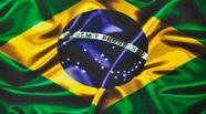 Bandeira do brasil grande ou media em cetim brilhante com acabamento