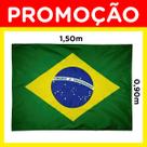 Bandeira do Brasil Grande Tecido 1,50m x 0,90m Bember Para Colocar Em Mastro Com Costura