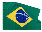 Bandeira Do Brasil P Barcos Mastro Alcançado Náutica 33 X 22
