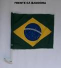 Bandeira do Brasil para carro em tecido 23 x 30 cm - Rafe