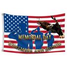 Bandeira do Memorial Day em poliéster 90x150cm com design americano