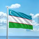 Bandeira do Uzbequistão 80cmx140cm Tecido Oxford 100% Poliéster
