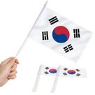 Bandeira em miniatura Anley Korea, pacote com 12, 5x8 cm com bastão