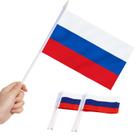 Bandeira em miniatura Anley Russia, pacote com 12, 13 x 21 cm com bastão Bandeira em miniatura Anley Russia, pacote com 12, 13 x 21 cm com bastão