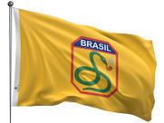 Bandeira FEB - Força Expedicionária Brasileira Dupla Face Estampada Tamanho 90x128cm