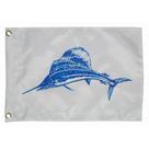 Bandeira feita à medida com design Fisherman's Catch Sailfish 12x18cm