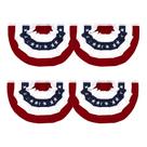 Bandeira FLAGLINK 90x46cm Leque Patriótico Americano Pacote com 4