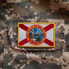 Bandeira Florida EUA Patch Bordada passar a ferro ou costura