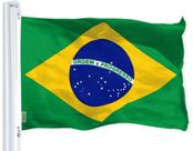 Bandeira G128 Brasil Brasileiro 150D Poliéster 90x150cm Interior/Exterior Bandeira G128 Brasil Brasileiro 150D Poliéster 90x150cm Interior/Exterior