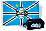 Bandeira Grêmio Oficial + Necessaire Licenciada Bandeira Grêmio Oficial + Necessaire Licenciada
