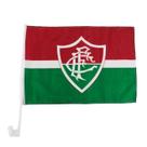 Bandeira haste plástico vidro carro 31x46cm - fluminense