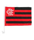 Bandeira Haste Plástico Vidro Carro Flamengo