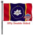 Bandeira Jayus Mississippi State Magnolia 90x150cm 3Ply
