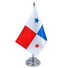 Bandeira Mesa Dupla Face Panamá Mastro 29 Cm Alt Bandeira Mesa Dupla Face Panamá Mastro 29 Cm Alt