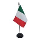 Bandeira Mesa Itália (10x14cm) Dupla Face C/ Mastro 27,5 Cm