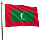 Bandeira MTTUOU Maldivas 150x240cm Poliéster Resistente ao Desbotamento Bandeira MTTUOU Maldivas 150x240cm Poliéster Resistente ao Desbotamento