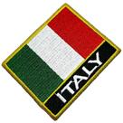 Bandeira país Itália Patch Bordada passar a ferro ou costura Bandeira país Itália Patch Bordada passar a ferro ou costura