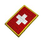 Bandeira país Suíça Patch Bordada, passar a ferro ou costura Bandeira país Suíça Patch Bordada, passar a ferro ou costura