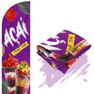 Bandeira Para Wind Banner Dupla Face (só tecido) Açaí M2 Bandeira Para Wind Banner Dupla Face (só tecido) Açaí M2