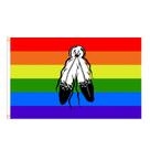 Bandeira Rainbow Indian Feather 90x150cm Poliéster Pride