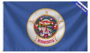 Bandeira RNRFETU Heavy Duty de dupla face, 3 camadas, Old Minnesota, 2 x 3 pés