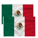 Bandeira TCTOHZNG Mexico National 90x150cm, poliéster, pacote com 2 unidades Bandeira TCTOHZNG Mexico National 90x150cm, poliéster, pacote com 2 unidades