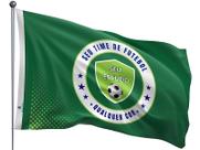 Bandeira Time Futebol Personalizado Uma Face Estampada Tamanho 90x128cm - Qualidade e Entrega Rápida