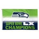 Bandeira WinCraft Seattle Seahawks Super Bowl LX 91 x 152 cm