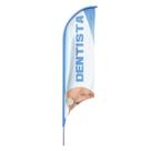 Bandeira Wind Banner Dentista Dupla Face Haste Tamanho