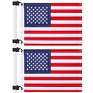 Bandeiras de carrinho de golfe TOBWOLF, 2 peças, 30 x 45 cm, bandeira americana dos EUA