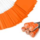 Bandeiras de marcação em mastro de bandeira Zozen 53 x 13 x 10 cm/pacote com 500 unidades de laranja fluorescente