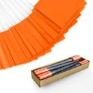 Bandeiras de marcação em mastro de bandeira Zozen 76 x 12 x 10 cm/pacote com 1000 unidades de laranja fluorescente