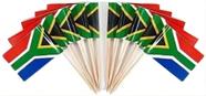 Bandeiras de palito de dente JAVD CYPS 100 unidades de bandeira da África do Sul x100
