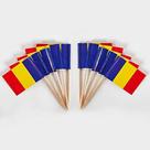 Bandeiras de palito de dente JAVD CYPS, bandeira da Romênia, 100 unidades