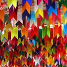 Bandeirinha De Festa Junina De Plástico Com 20 Metros