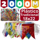 Bandeirola 18x22 Festa Junina Bandeirinhas Plasticas 2000 Metros