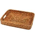 Bandeja 29cm Por 22cm Retangular Em Rattan Bandeja 29cm Por 22cm Retangular Em Rattan